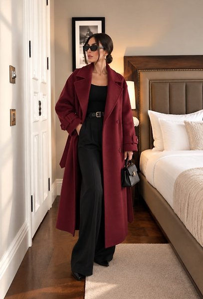 YENİ SEZON ALYA KABAN BORDO M