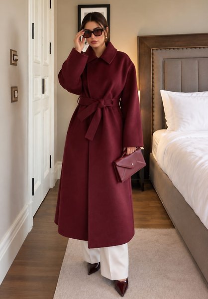 YENİ SEZON AYFER KABAN BORDO